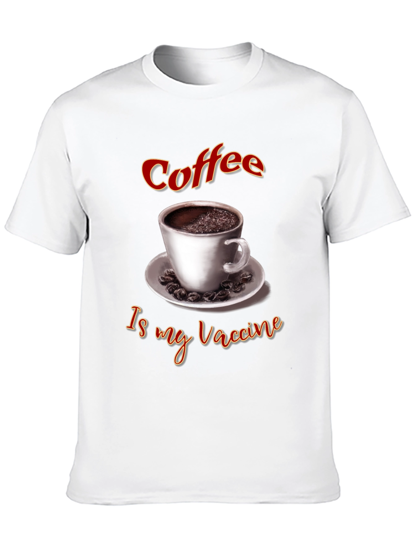 Black Coffee Is My Vaccine T-Shirt view 10
