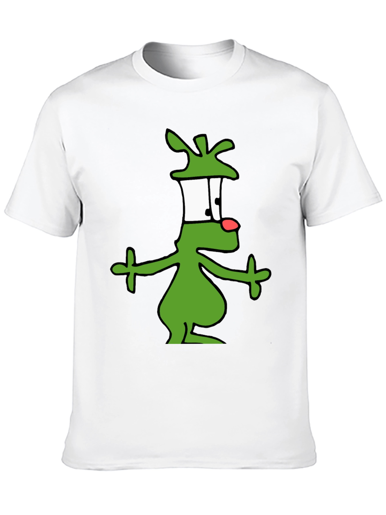 Black Cartoon Alien Graphic Black T-Shirt view 10