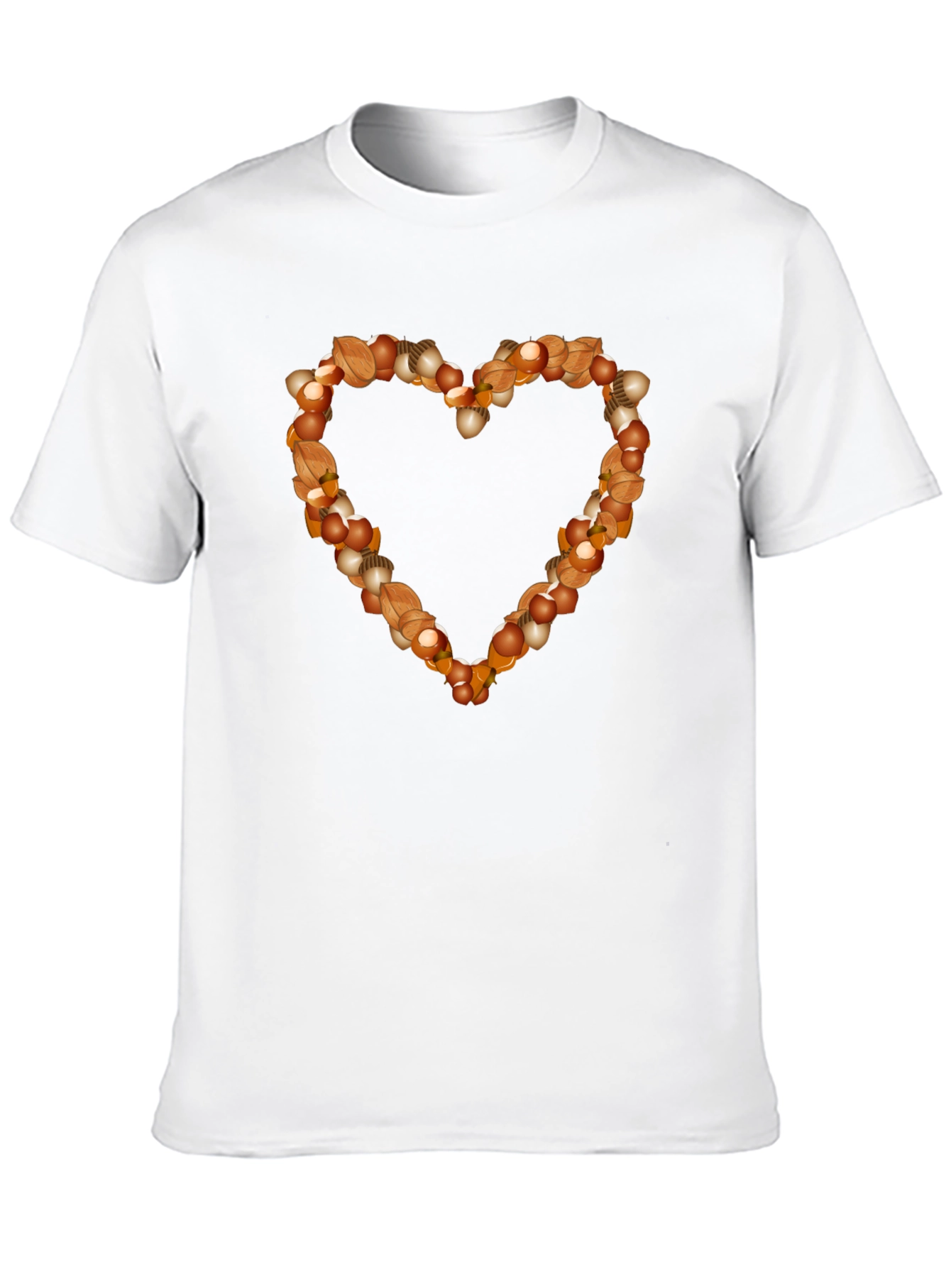 Black Nutty Heart Graphic Tee - Black Cotton Casual Shirt view 10