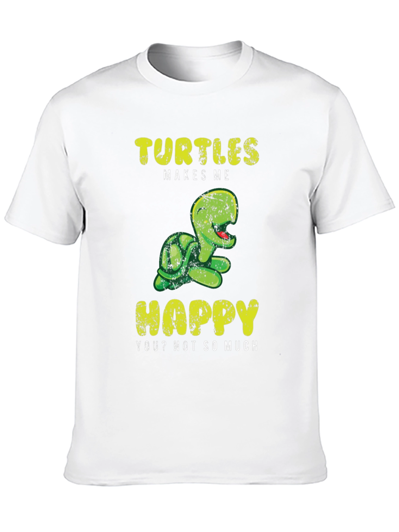 Black Turtles Make Me Happy T-Shirt view 10