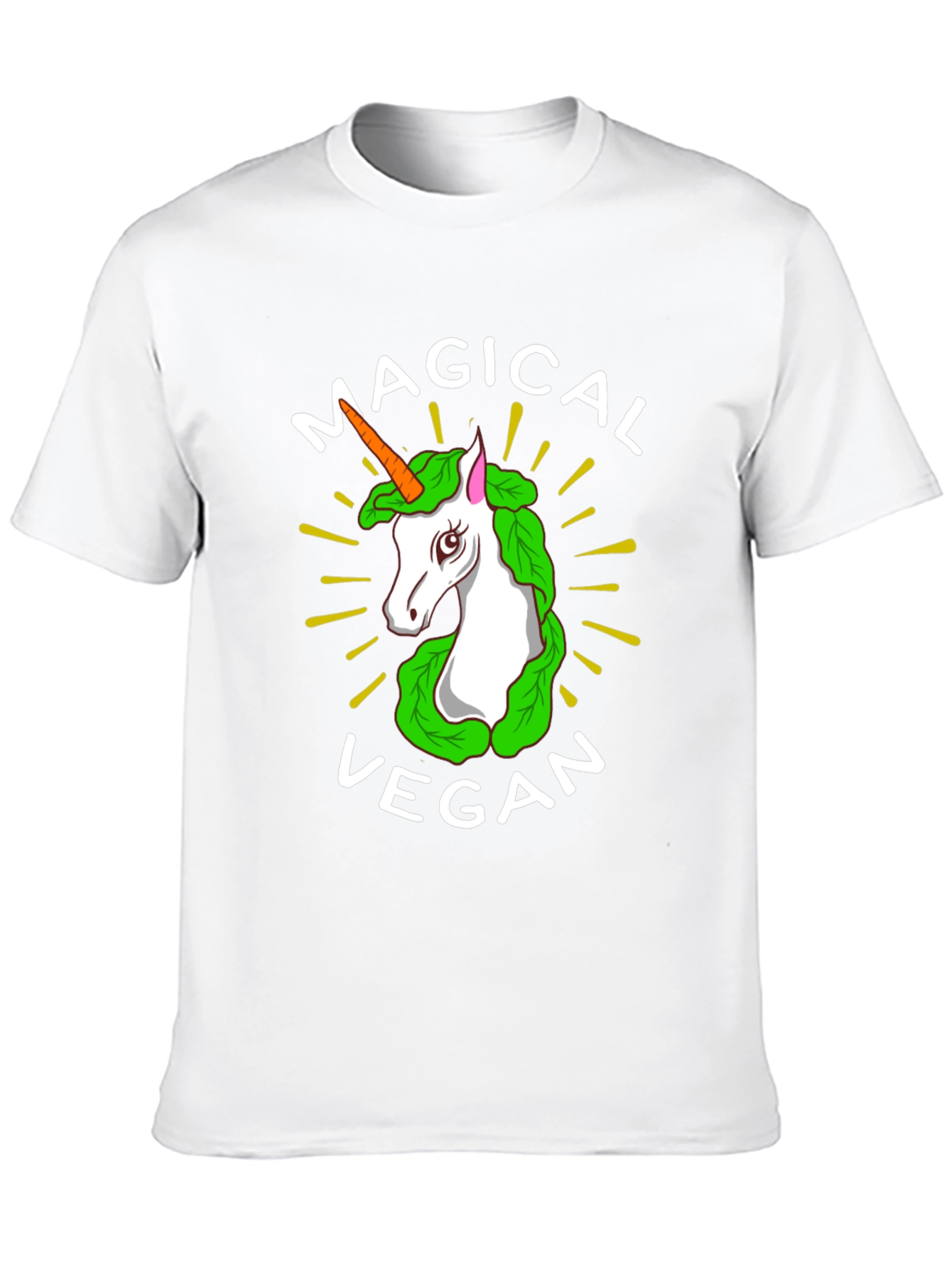 Black Magical Vegan Unicorn T-Shirt view 10