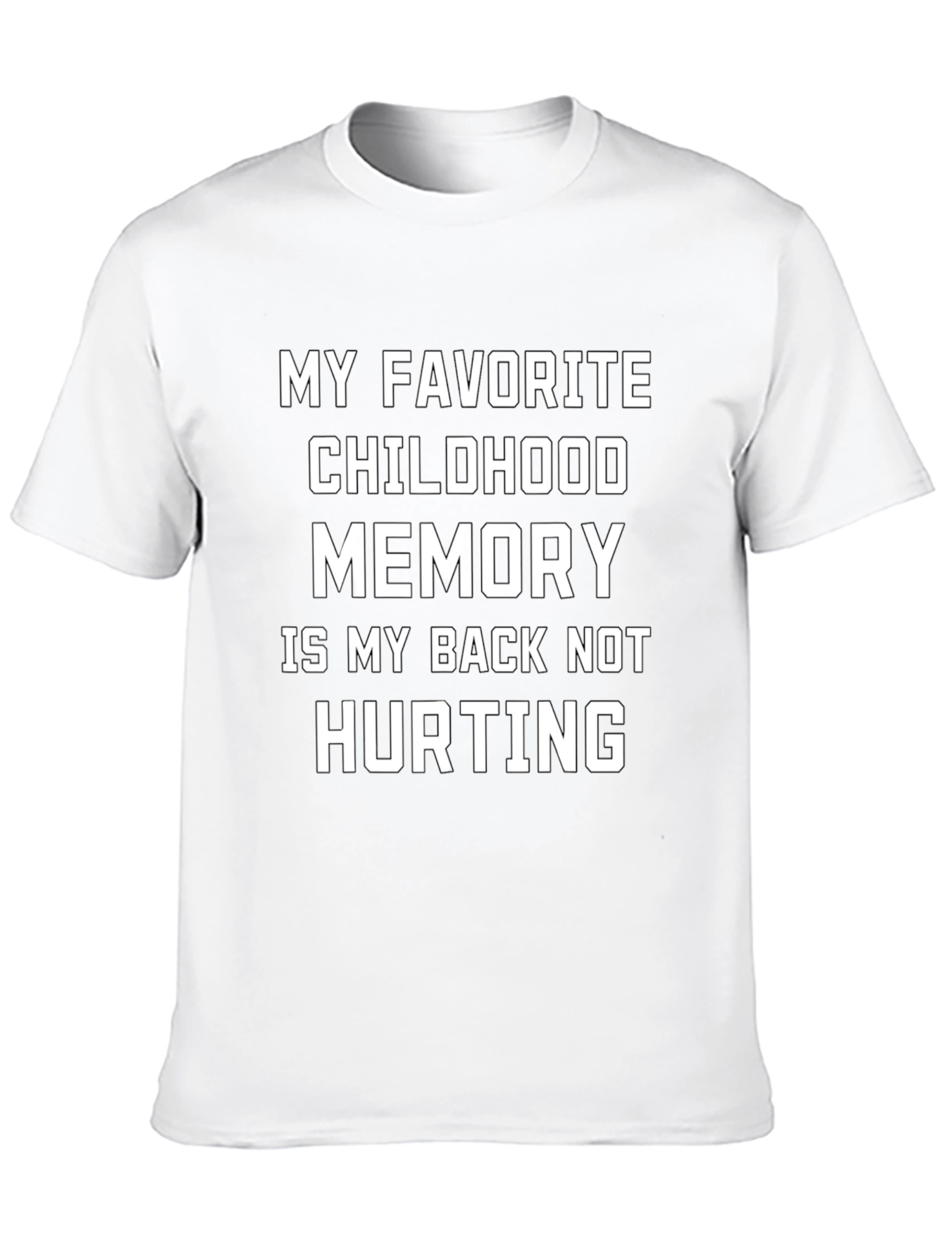 Black Funny Back Pain Childhood Memory T-Shirt view 10