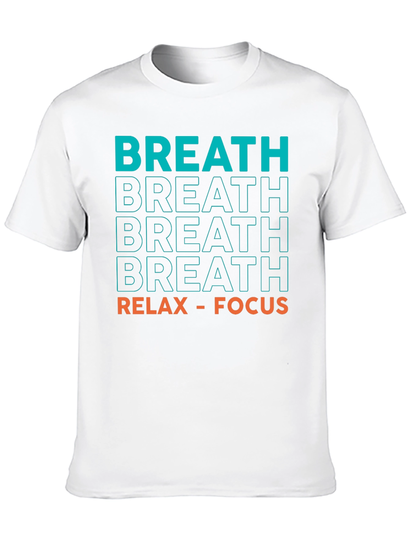 Breathe Relax Focus Graphic Tee - Black - 10