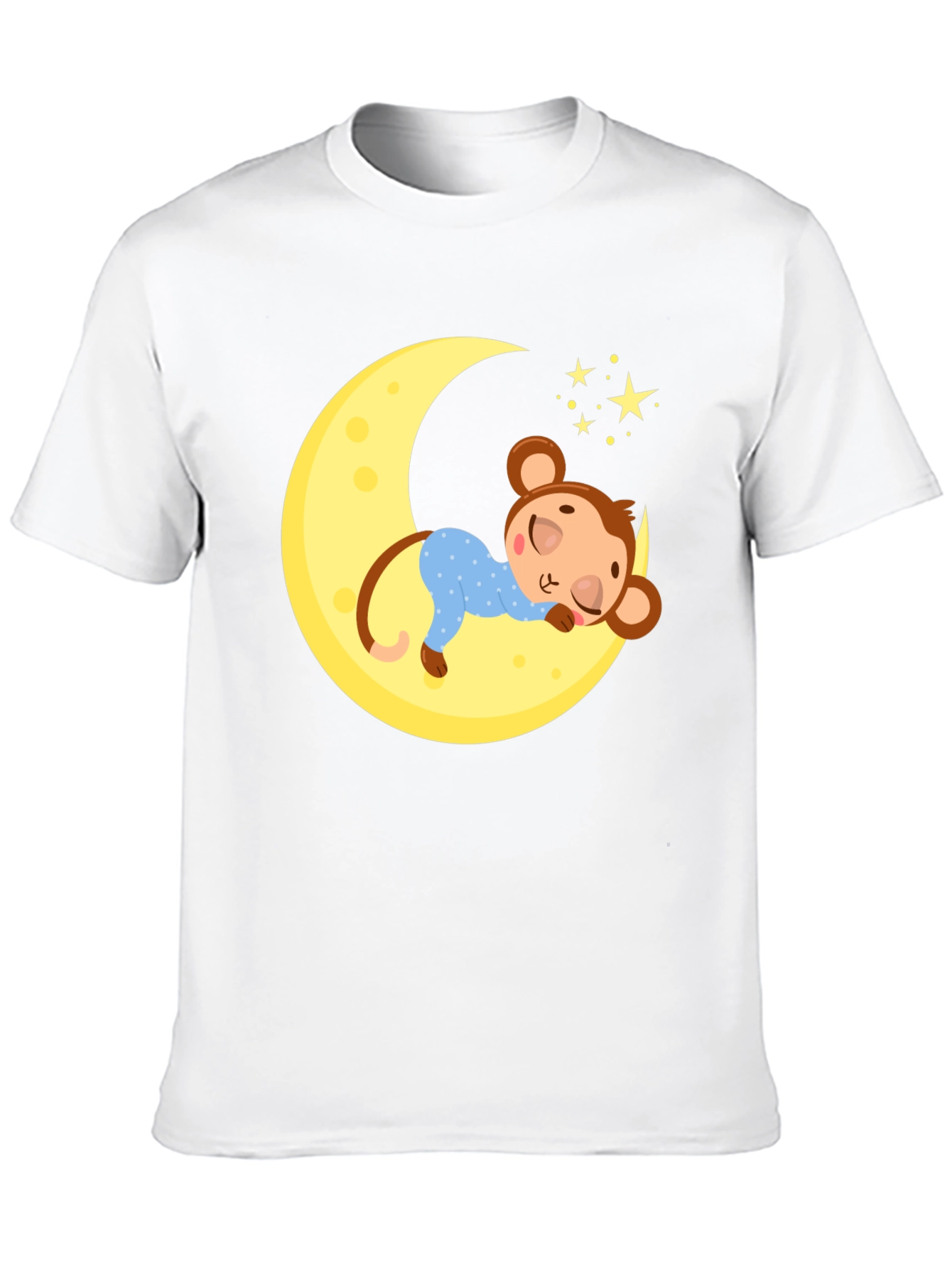 Black Sleepy Monkey Moon Graphic Tee view 10