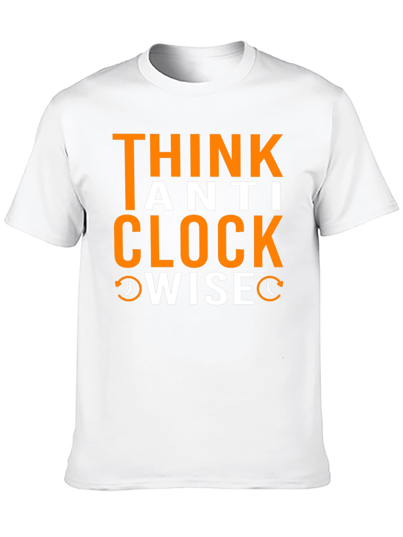 Black Think Anti Clockwise T-Shirt - Unique Design view 10