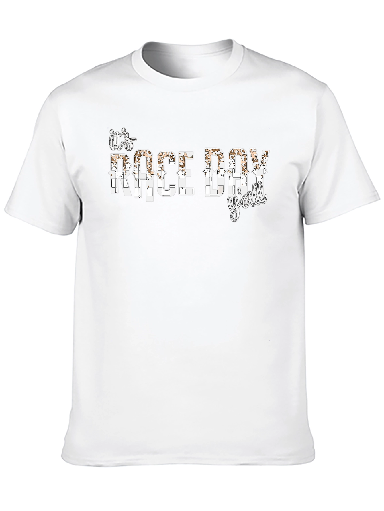 Black It's Race Day Y'all Black T-Shirt view 10