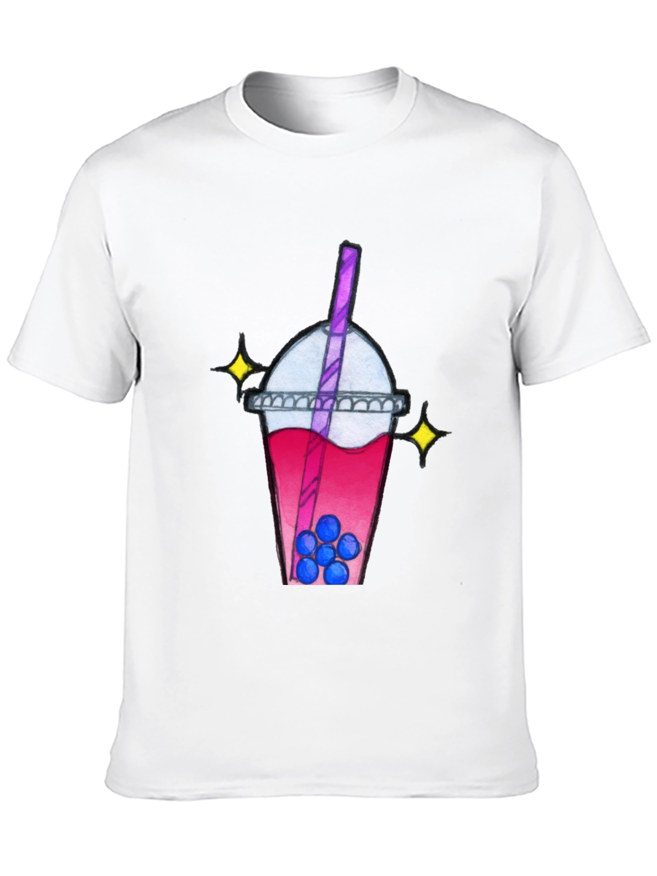 Black Boba Tea Graphic Tee view 10