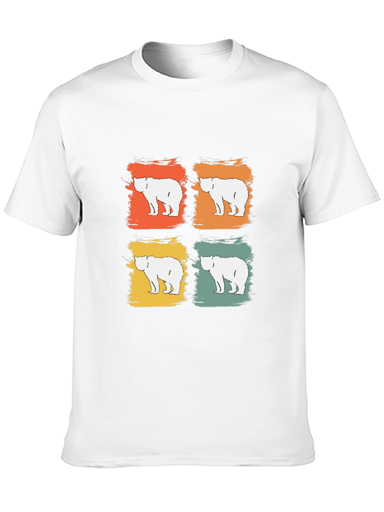 Black Retro Bear Graphic Tee - Modern Vintage Style view 10