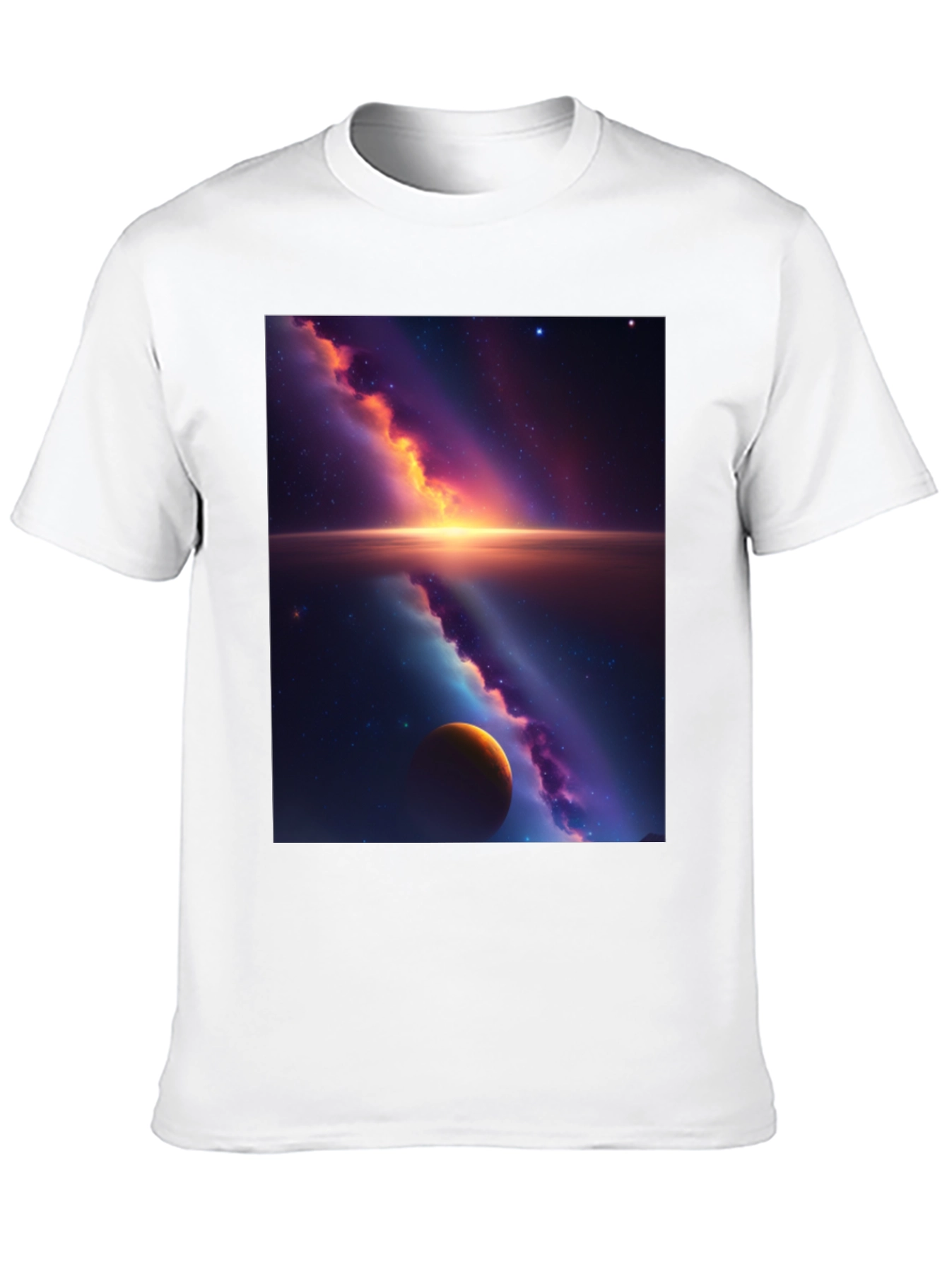 Black Galaxy Graphic Tee - Black Cotton Blend view 10