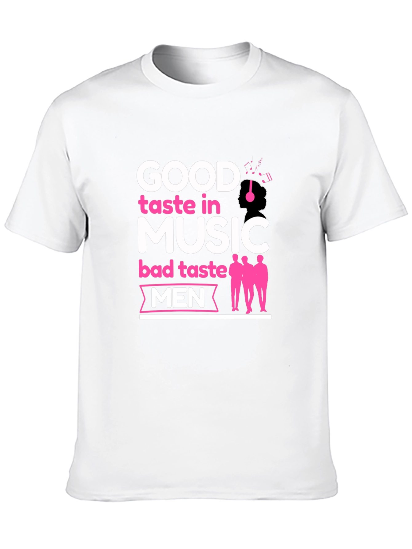 Black Good Taste In Music Bad Taste In Men Black T-Shirt view 10