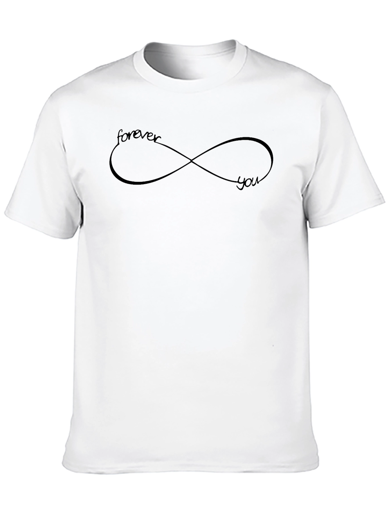 Black Forever You Infinity Symbol Graphic T-Shirt view 10