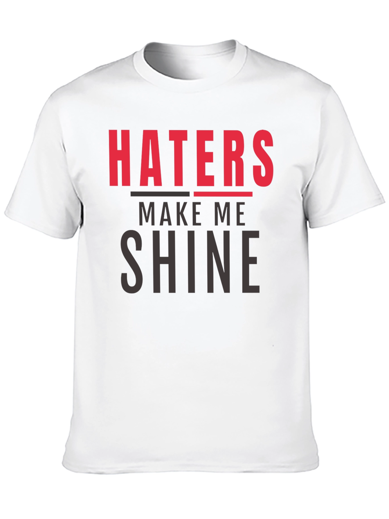 Black Haters Make Me Shine Graphic Tee - Black view 10