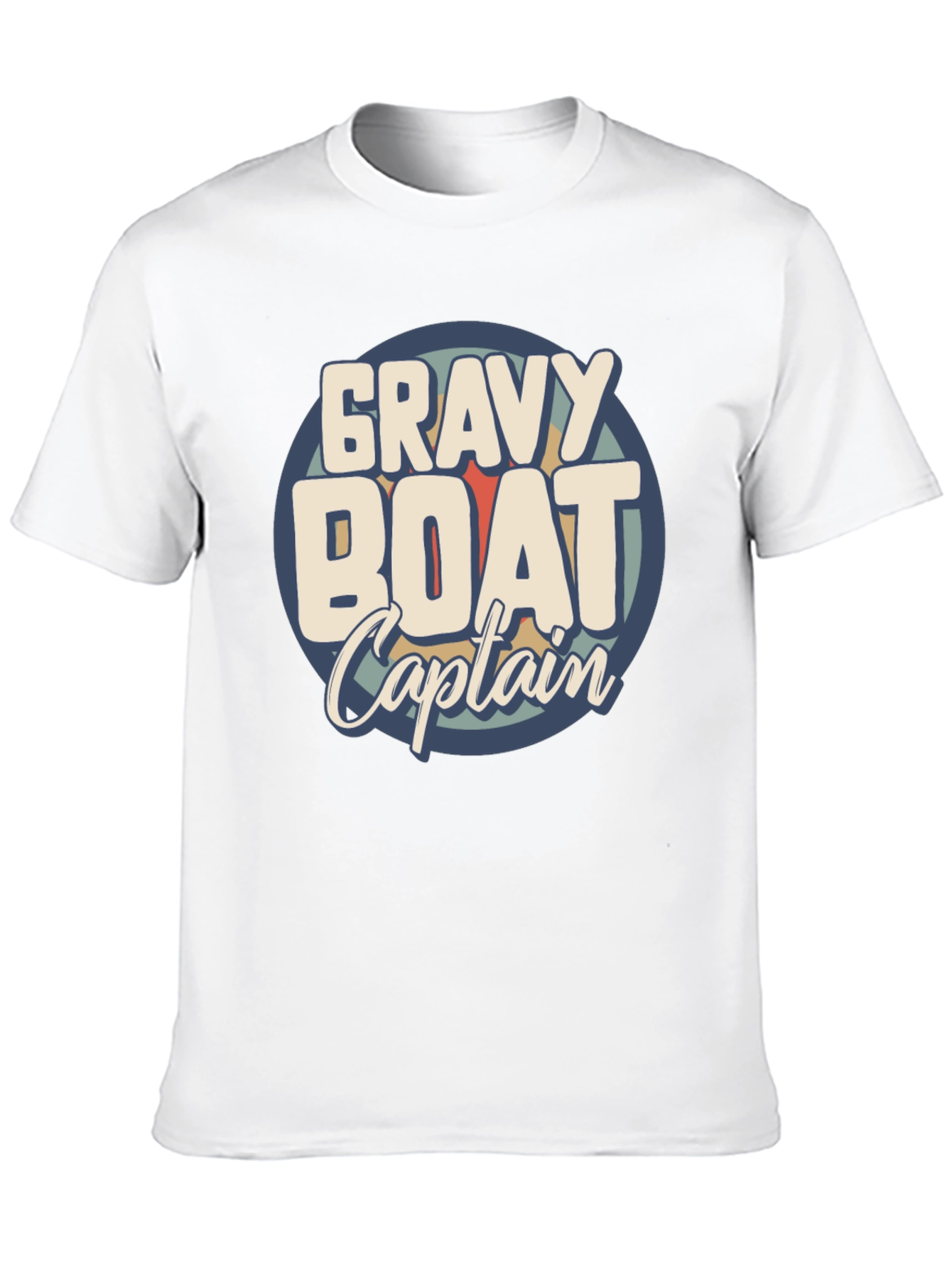 Black Gravy Boat Captain Funny T-Shirt view 10