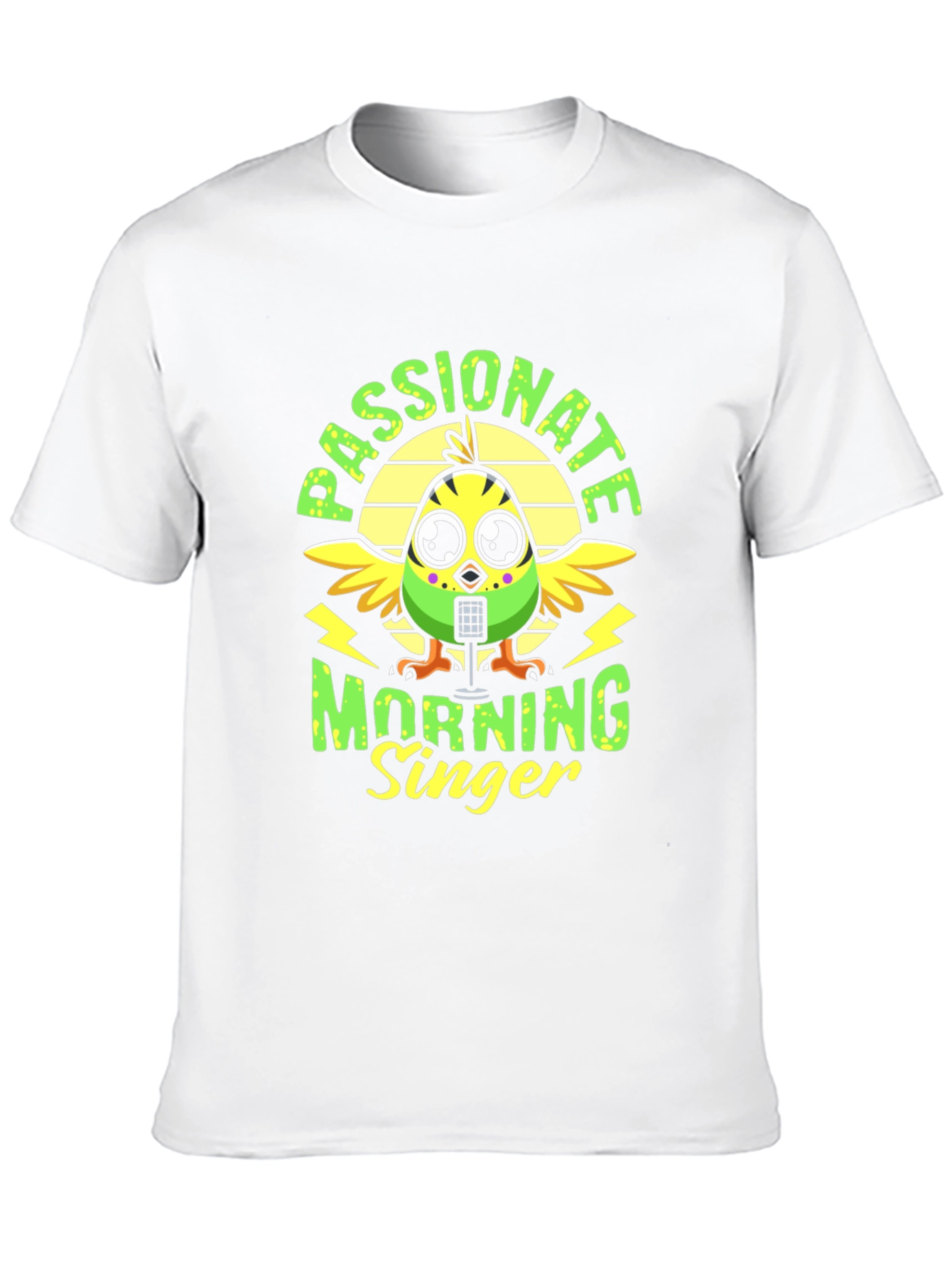 Black Passionate Morning Singer Bird Graphic Tee view 10