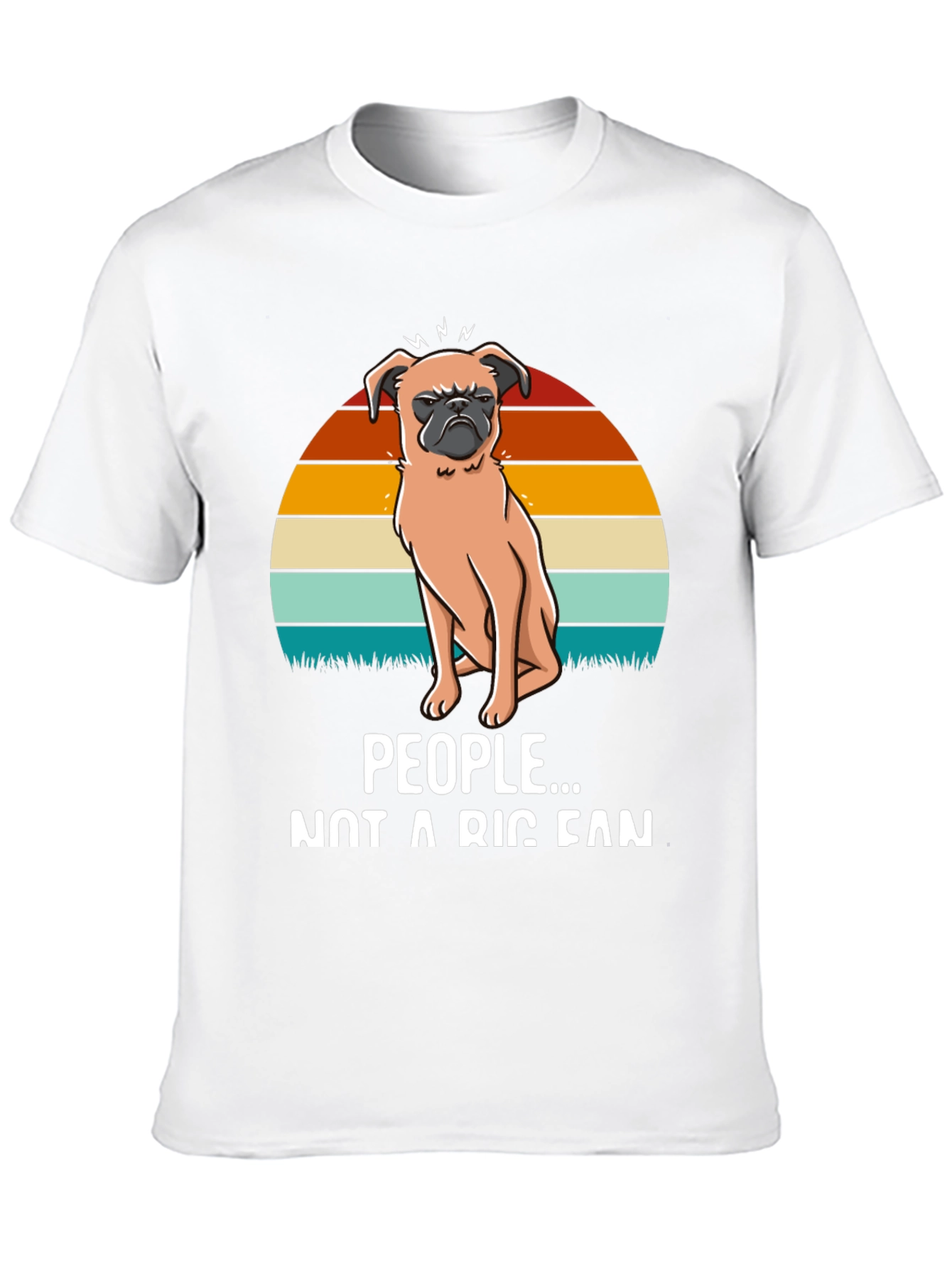 Black Grumpy Pug Tee - Not a People Person view 10