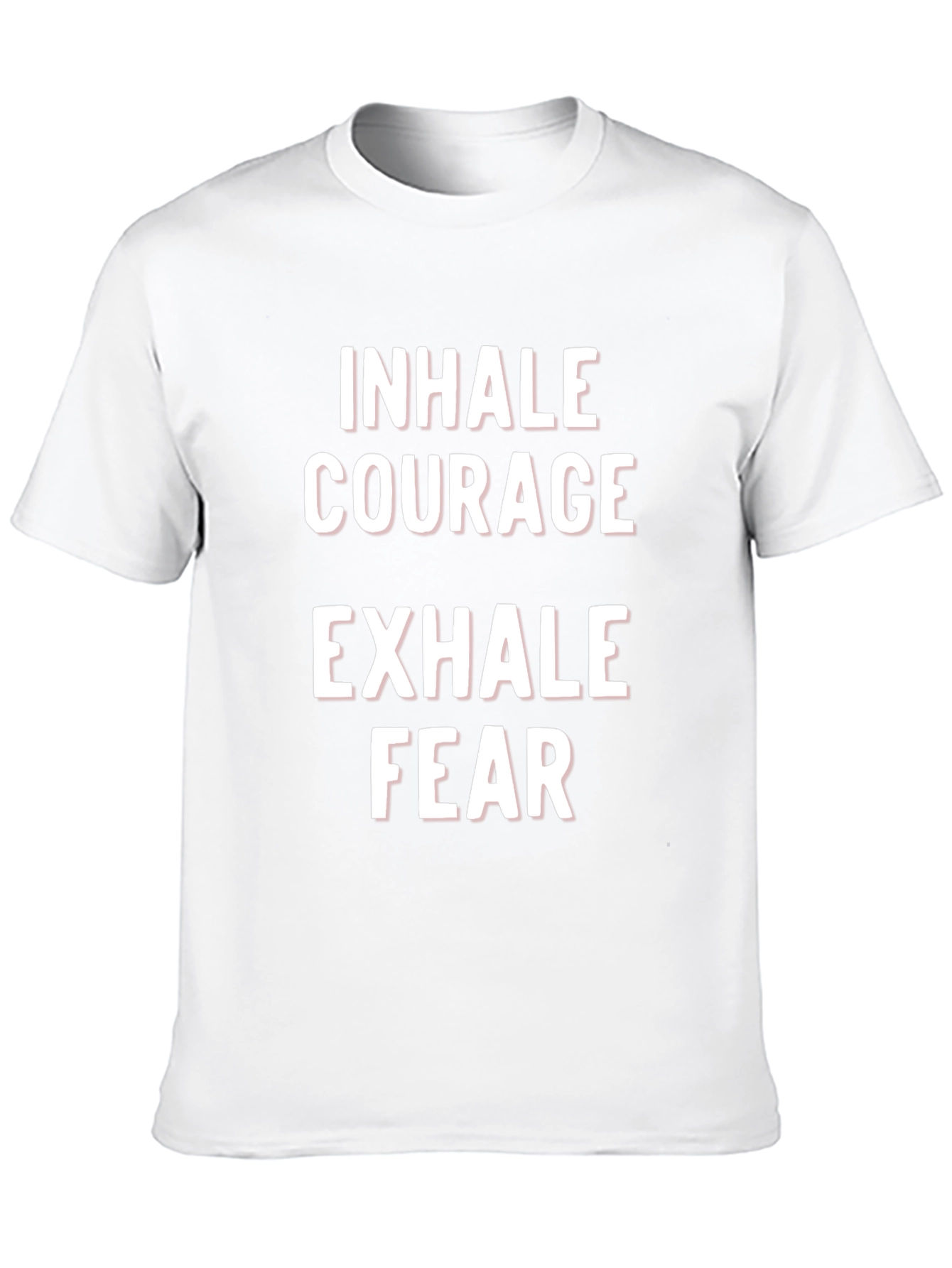 Black Inhale Courage Exhale Fear Graphic Tee view 10