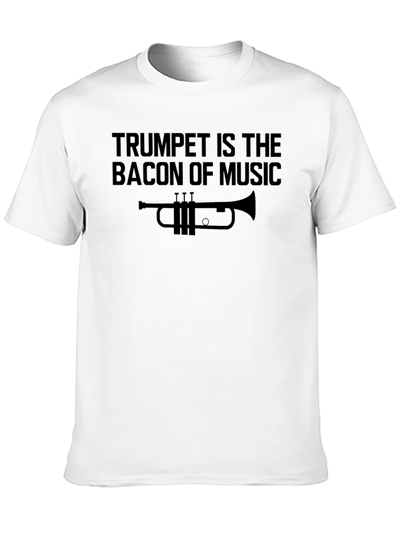 Black Trumpet is The Bacon of Music T-Shirt view 10