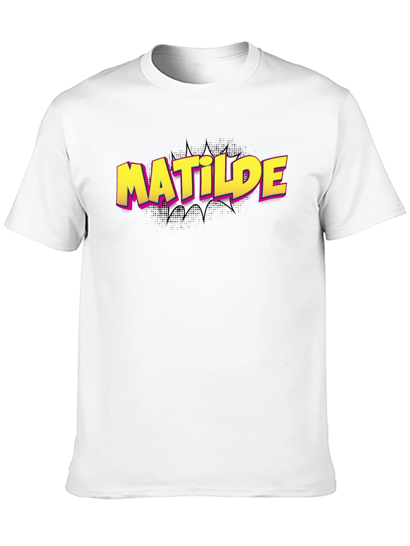 Black Matilde Comic Style Graphic Tee - Black view 10