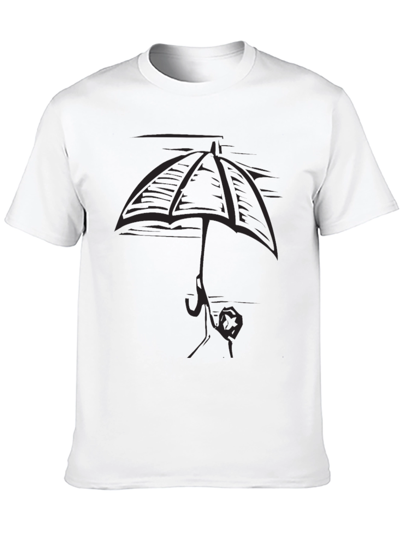 Black Umbrella Graphic Tee - Stylish & Unique view 10