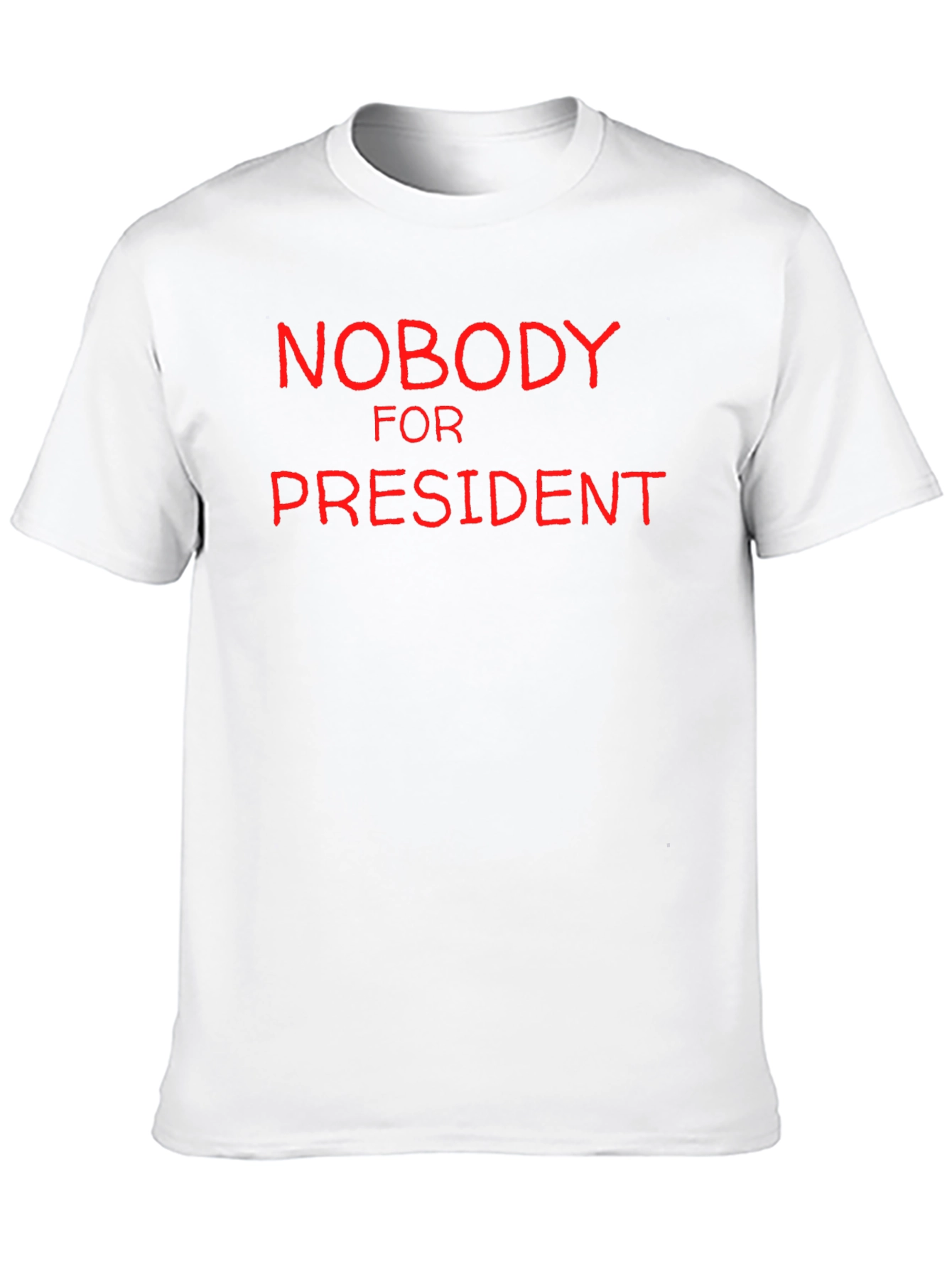 Black Nobody for President Black Graphic T-Shirt view 10