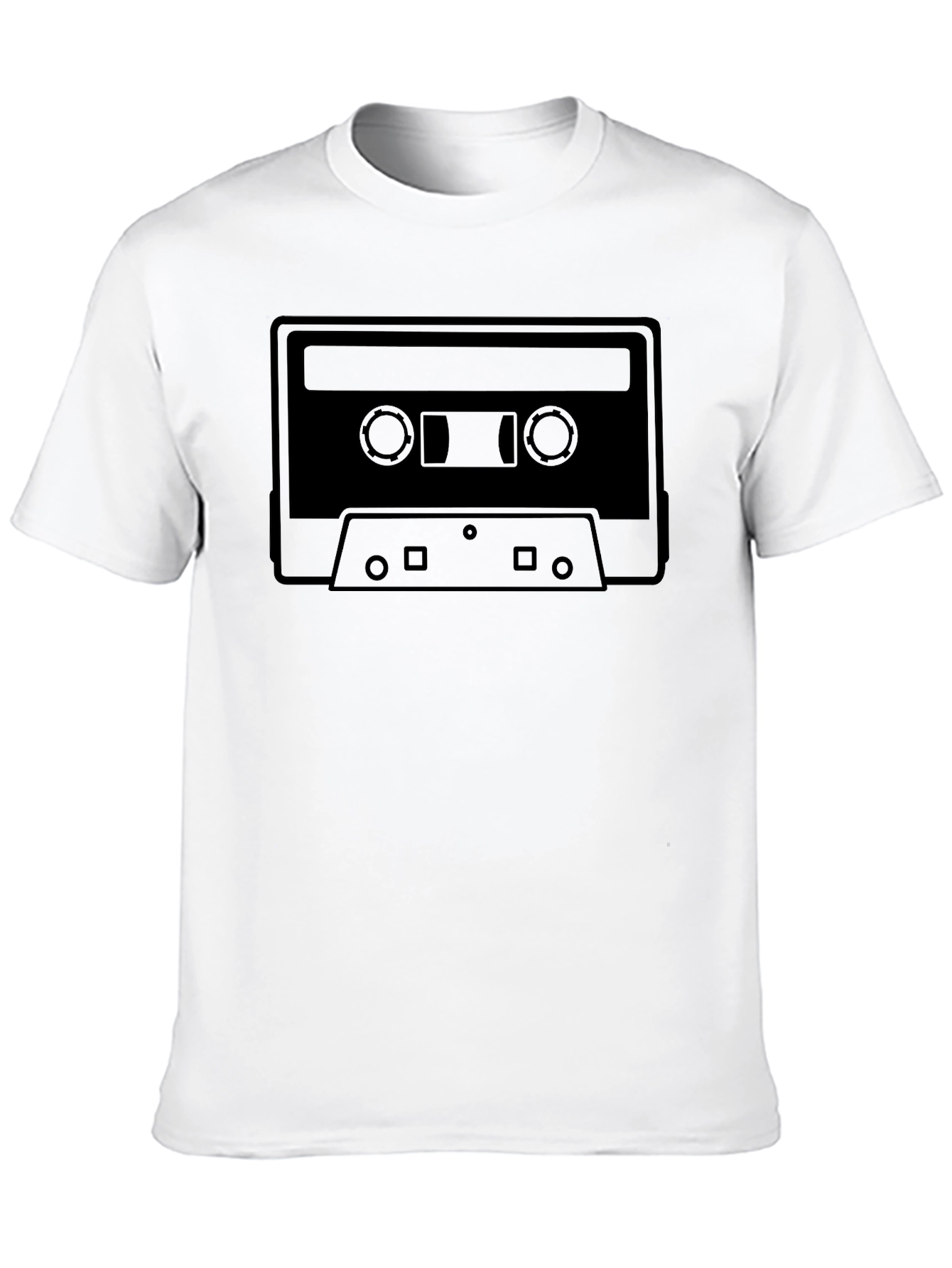 Black Retro Cassette Tape Graphic Tee - Black view 10