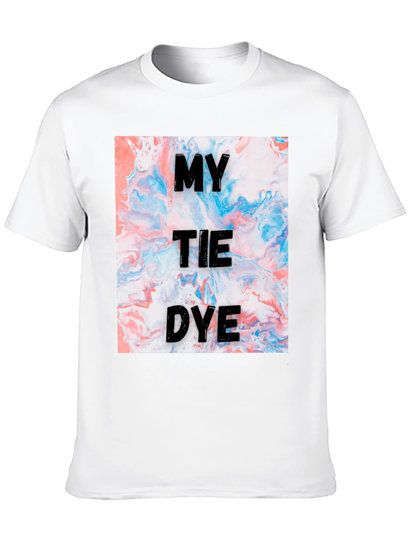 Black My Tie Dye Graphic T-Shirt view 10