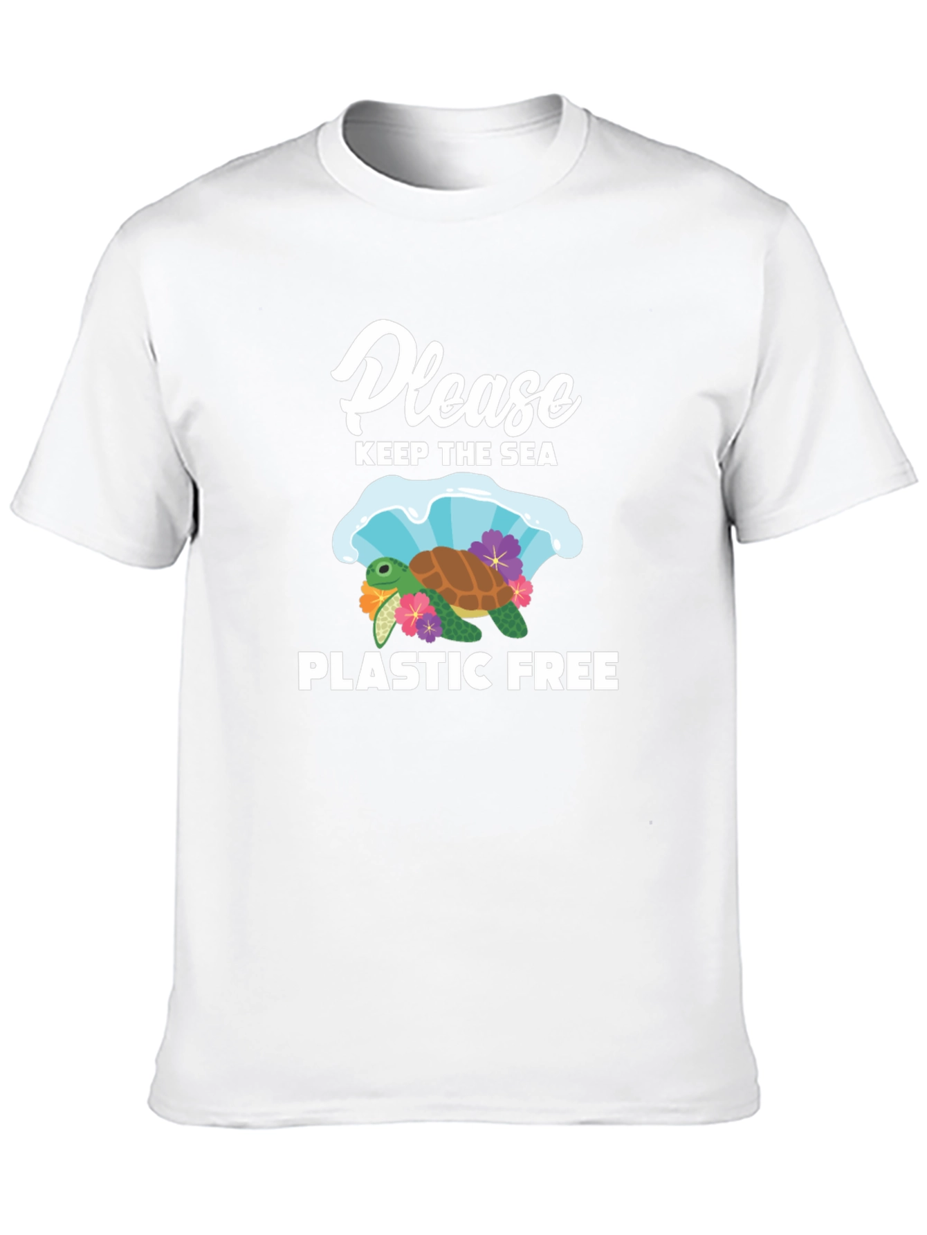 Black Keep the Sea Plastic Free T-Shirt view 10