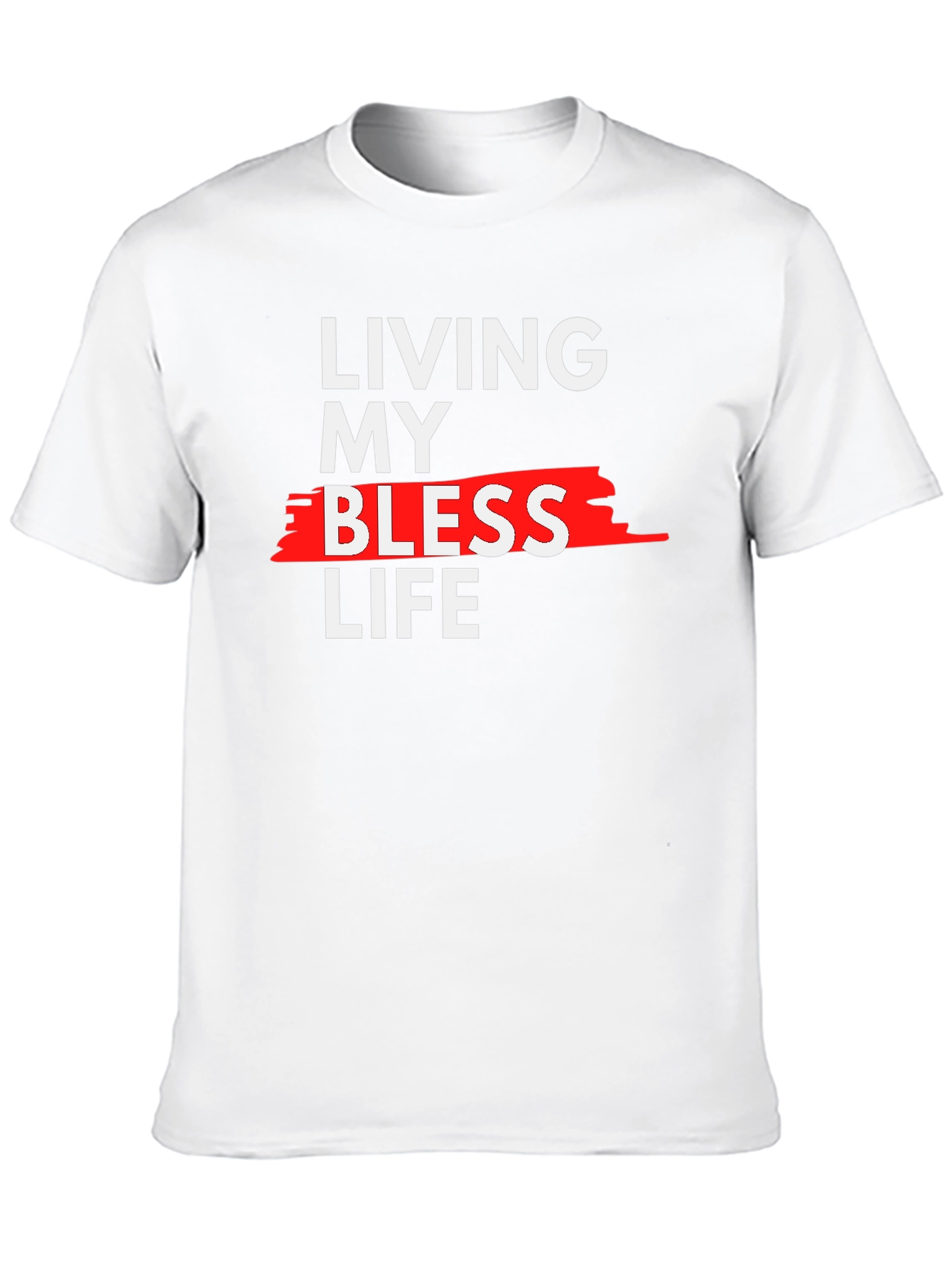 Black Living My Blessed Life Graphic Tee - Black view 10