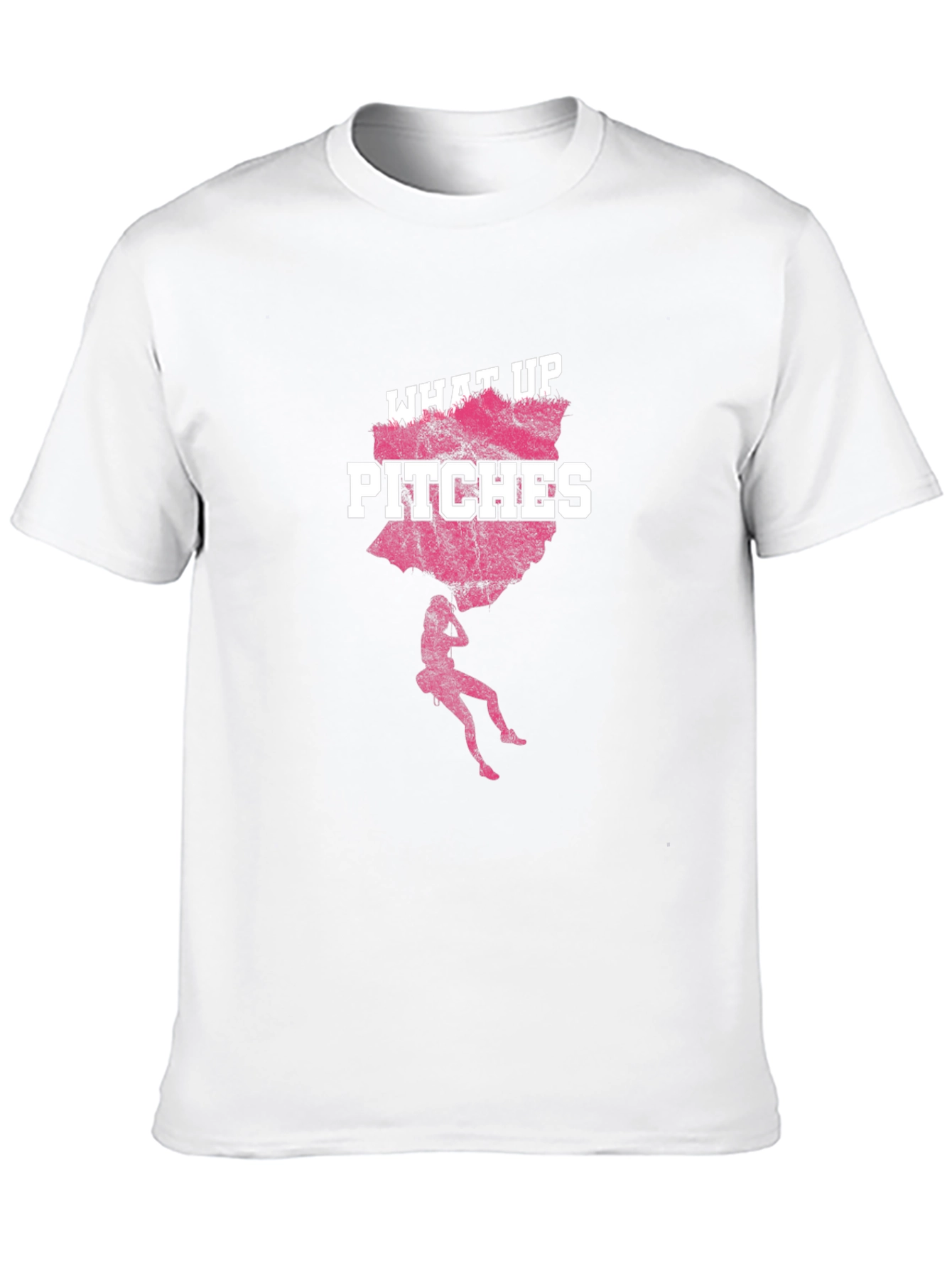 Black What Up Pitches Graphic Tee - Funny Adult Humor view 10