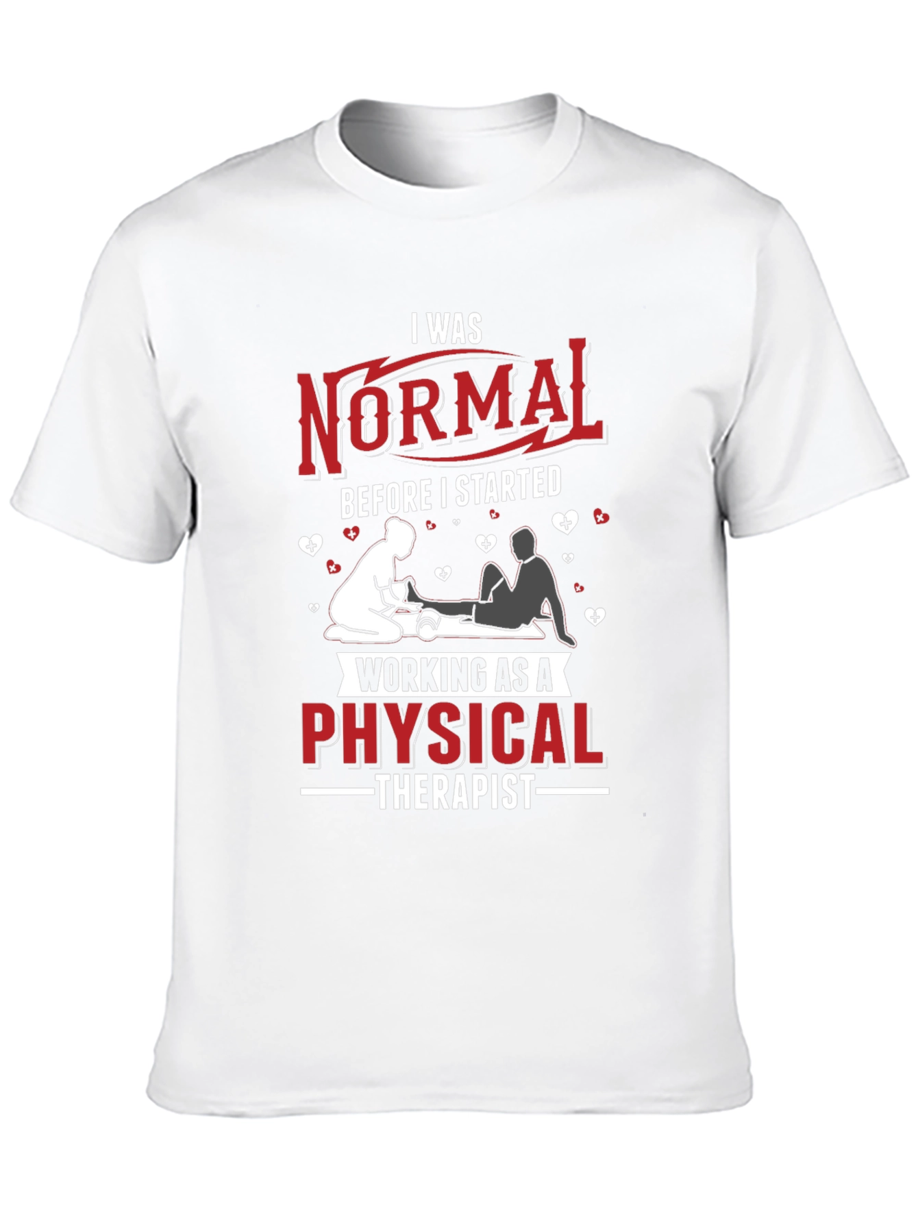 Black Physical Therapist Novelty Graphic T-Shirt view 10