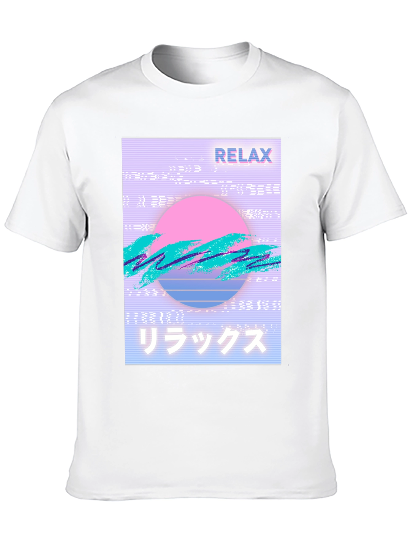 Black Relax Vaporwave Graphic T-Shirt - Trendy Casual Wear view 10