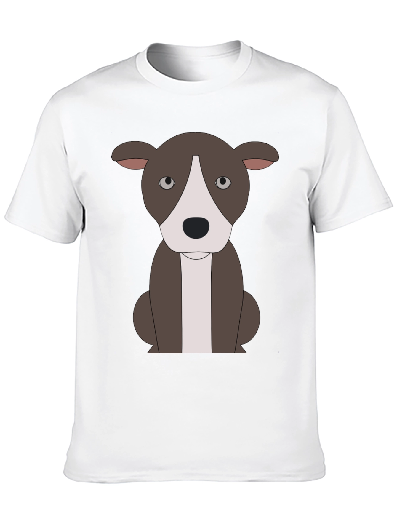 Black Cartoon Pitbull T-Shirt - Black view 10