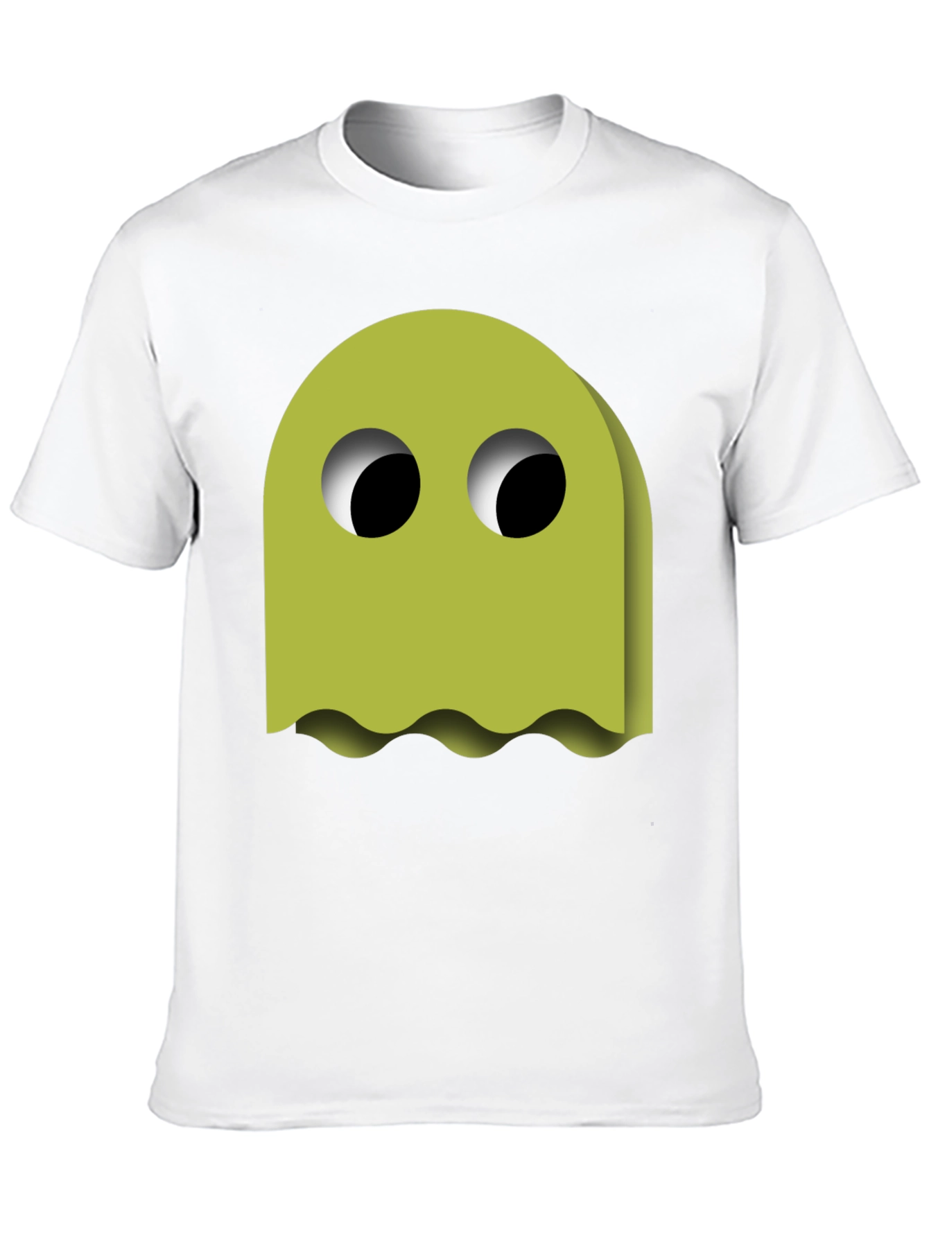 Black Funky Ghost Graphic Tee - Black Cotton Blend view 10