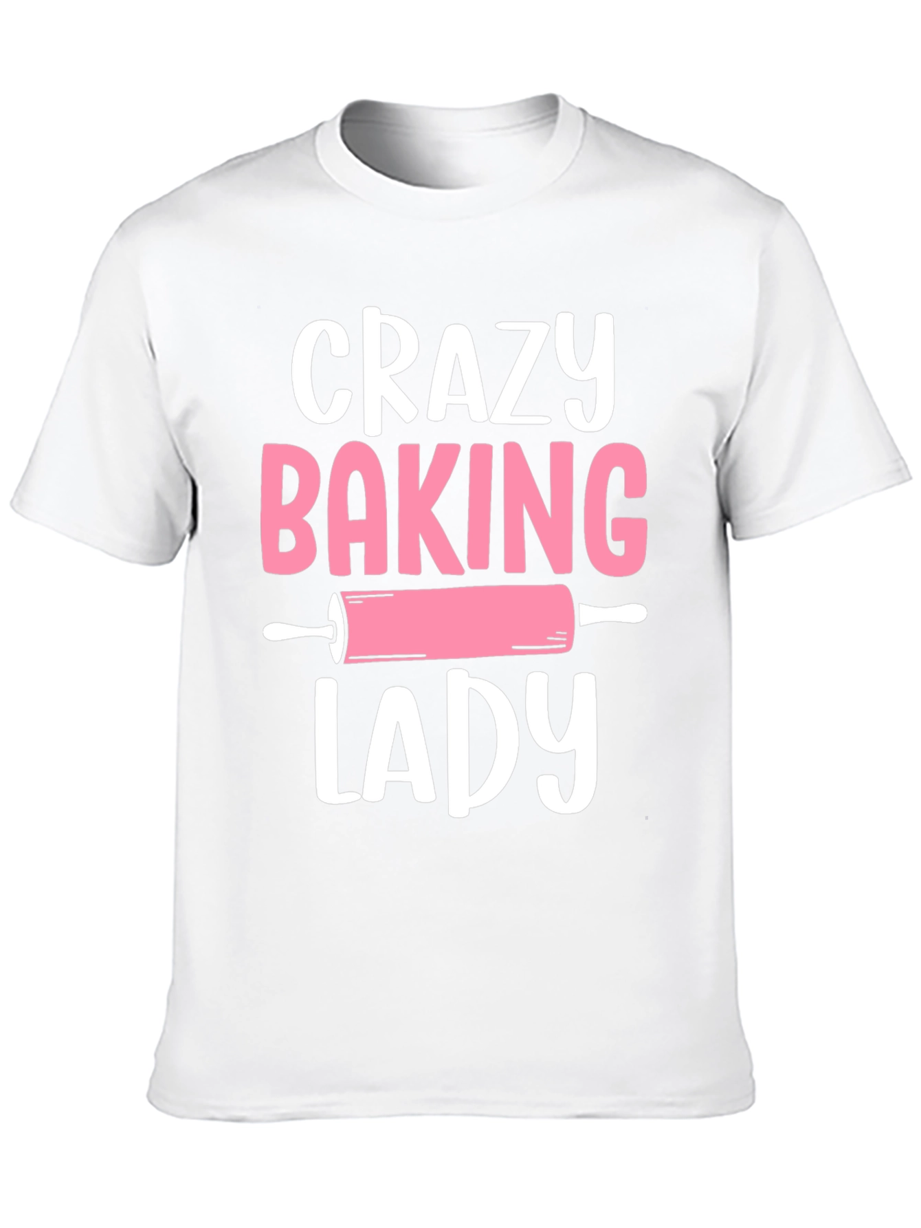 Black Crazy Baking Lady Graphic Tee - Black view 10