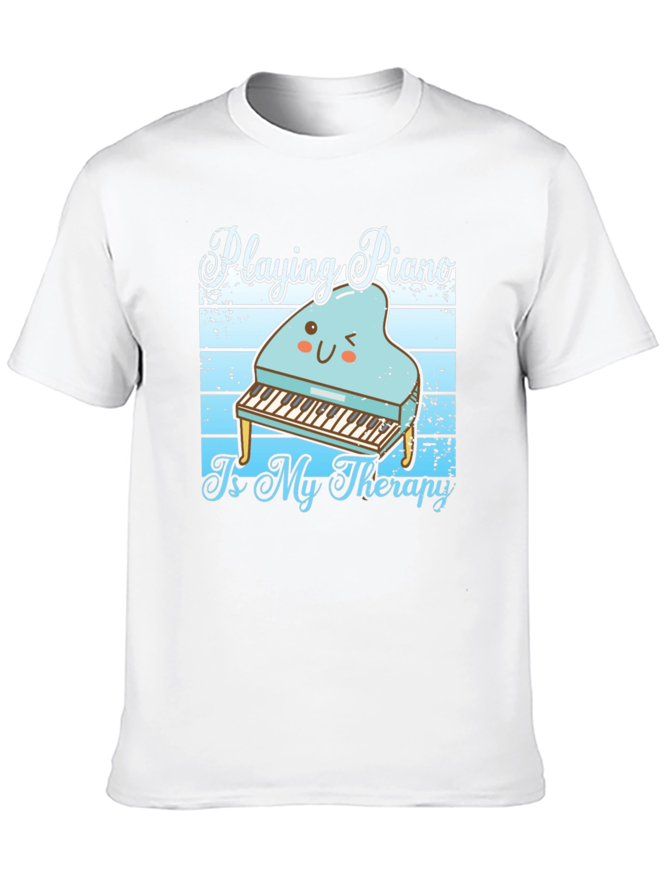 Black Piano Therapy T-Shirt - Music Lover Tee view 10