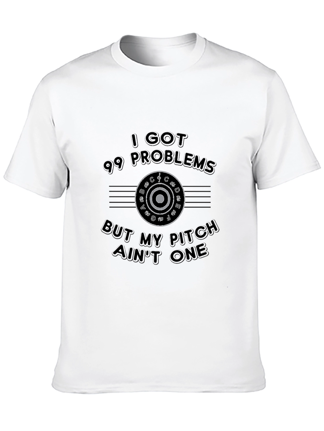 Black 99 Problems But My Pitch Ain't One T-Shirt view 10