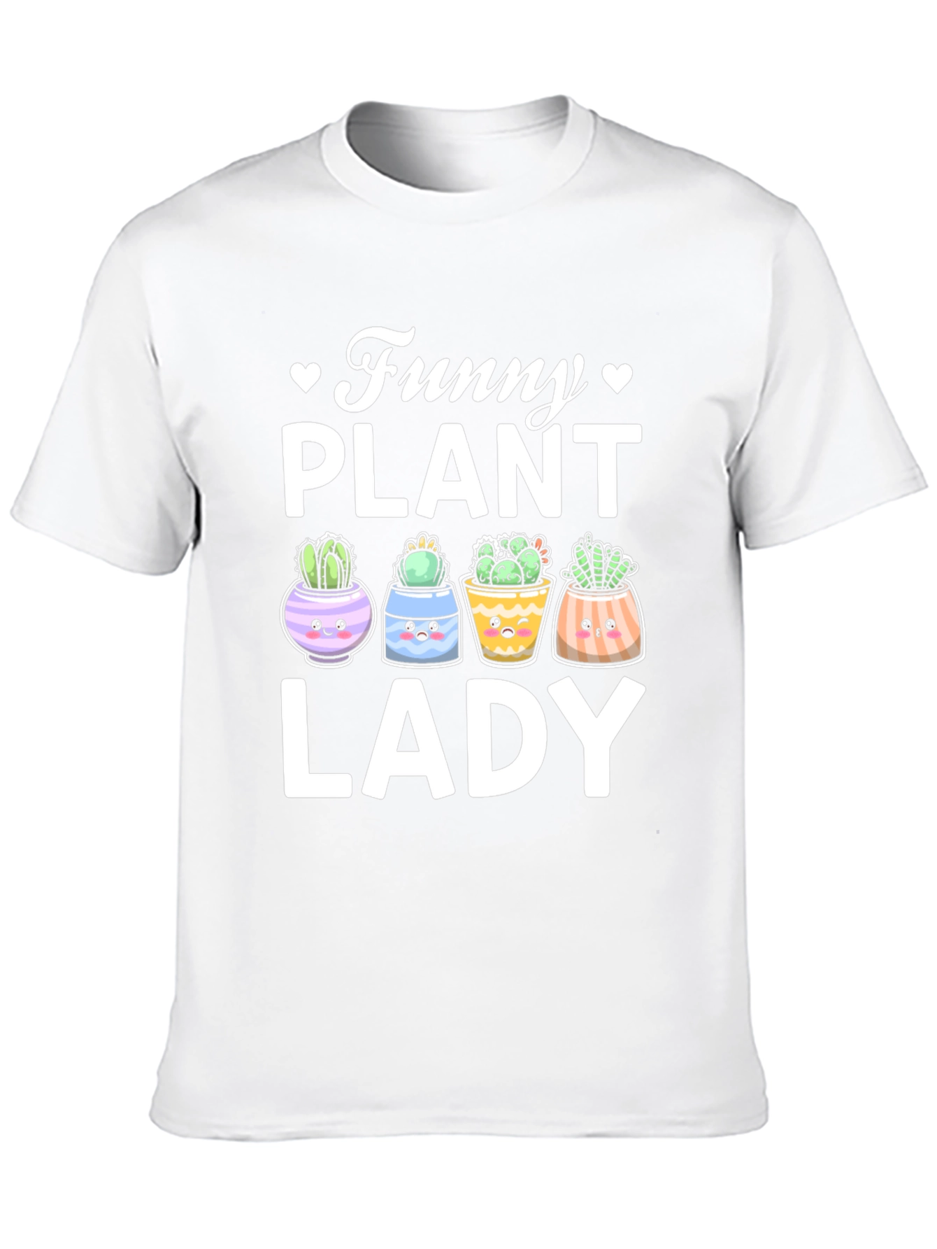 Black Funny Plant Lady T-Shirt - Cute Cactus Graphic Tee view 10
