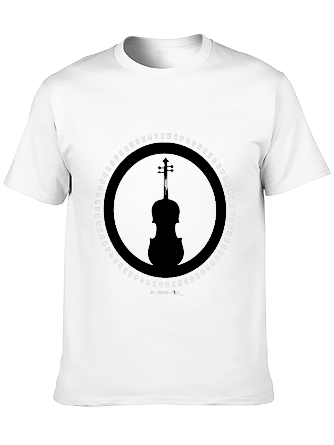 Black Violin Silhouette Graphic Tee - Stylish Music Lover Shirt view 10