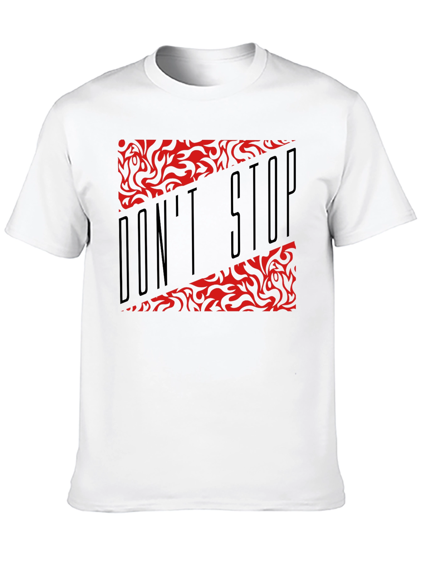 Black Don't Stop Graphic Black T-Shirt view 10