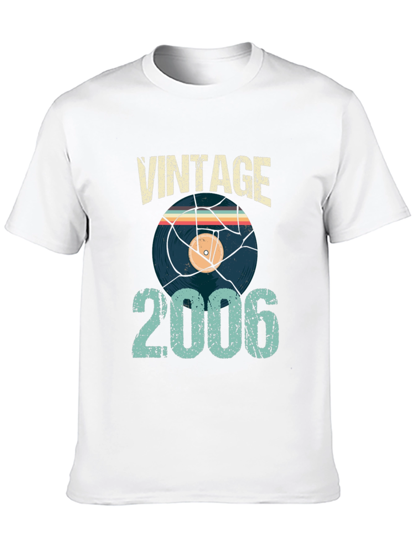 Black Vintage 2006 T-Shirt Record Graphic Retro Style view 10