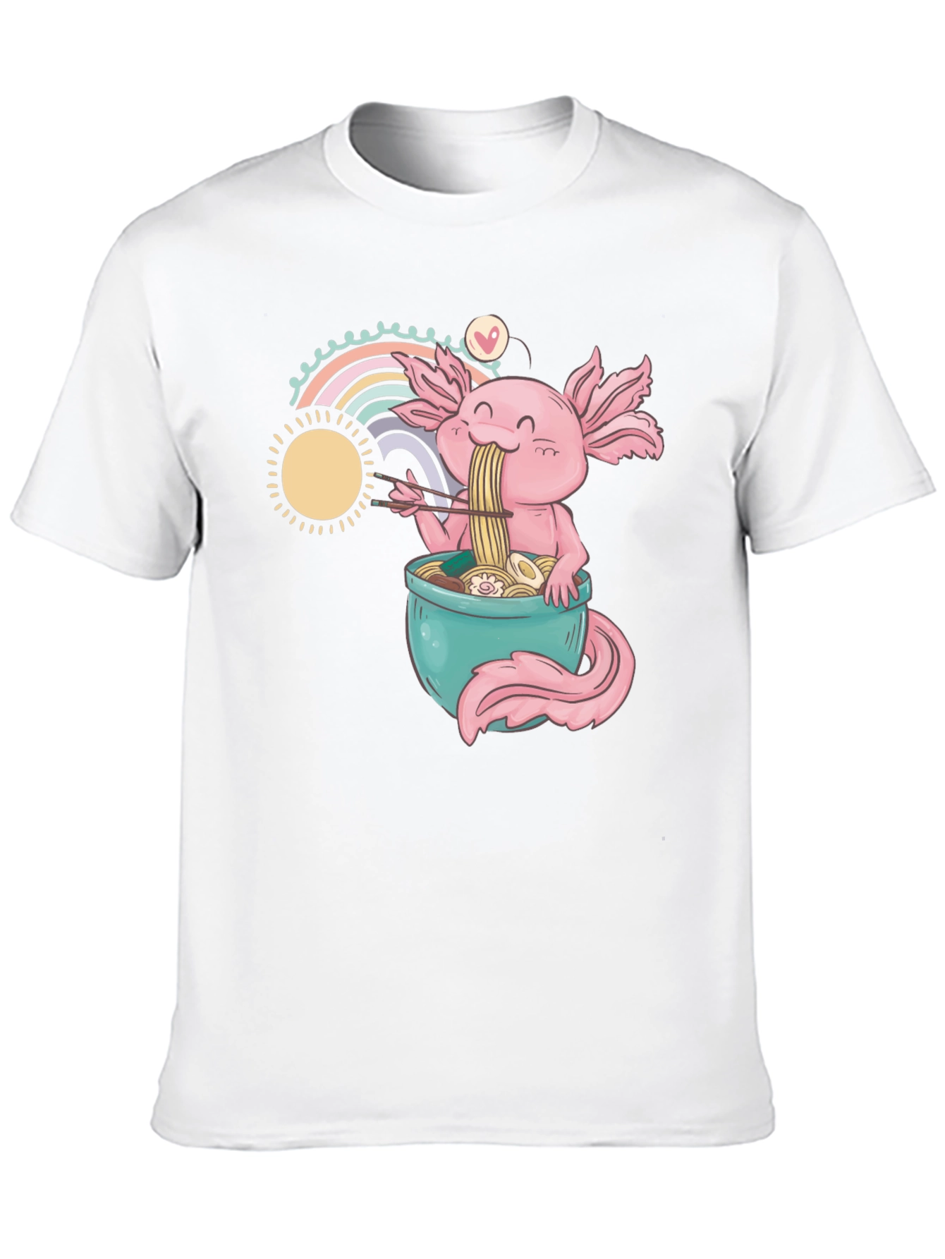 Axolotl Ramen T-Shirt - Cute Anime Design - 10