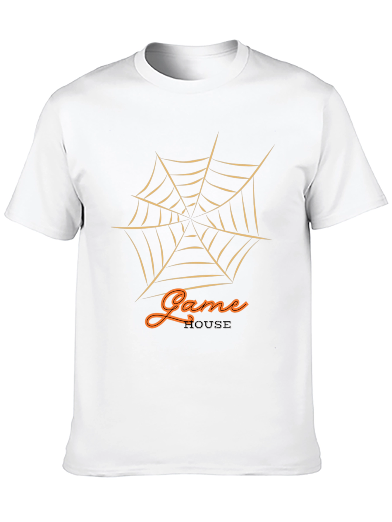 Black Game House Halloween Spider Web Graphic T-Shirt view 10