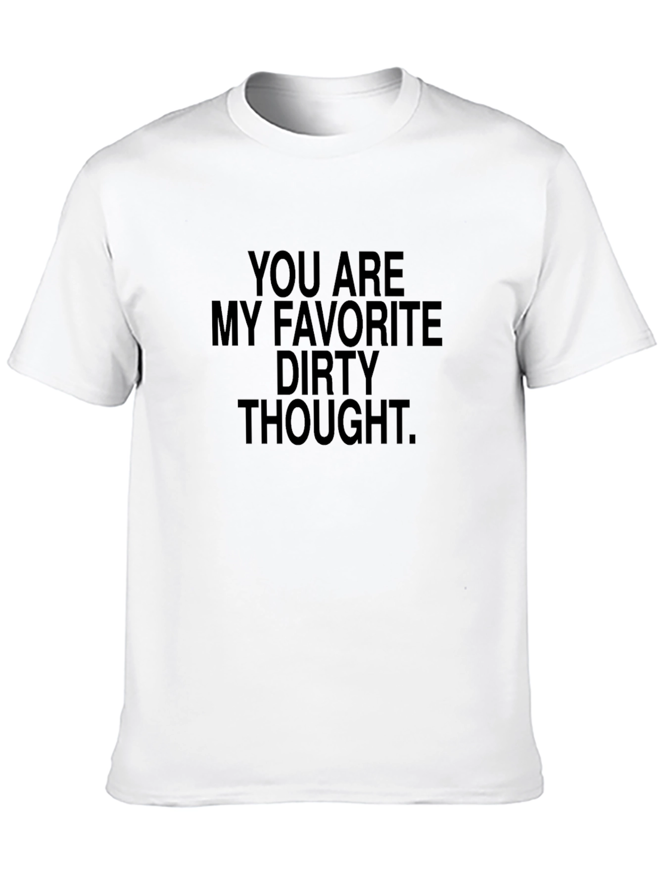Black Favorite Dirty Thought Black Graphic T-Shirt view 10