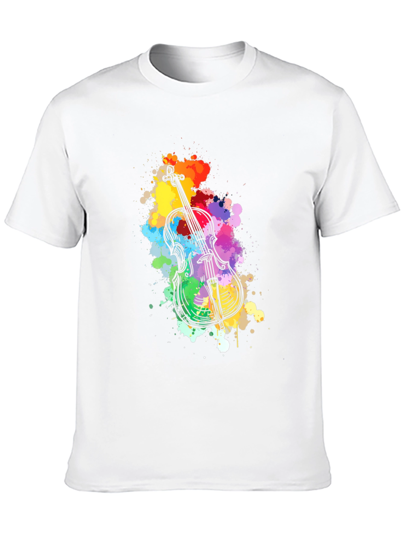 Black Violin Art T-Shirt - Music Lover Tee view 10