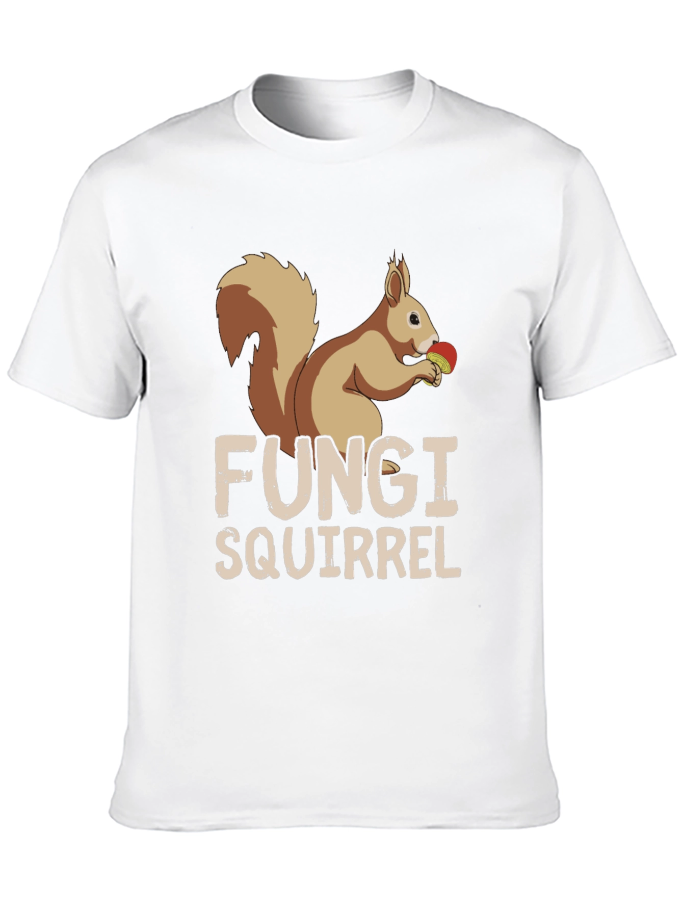 Black Fungi Squirrel Graphic Tee - Unique Humor T-Shirt view 10