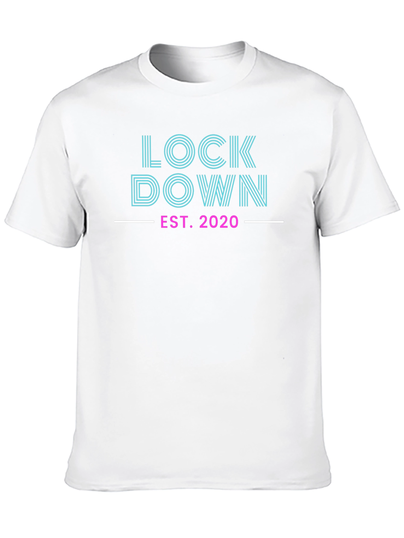 Black Lockdown 2020 Graphic Tee - Stylish Quarantine T-Shirt view 10