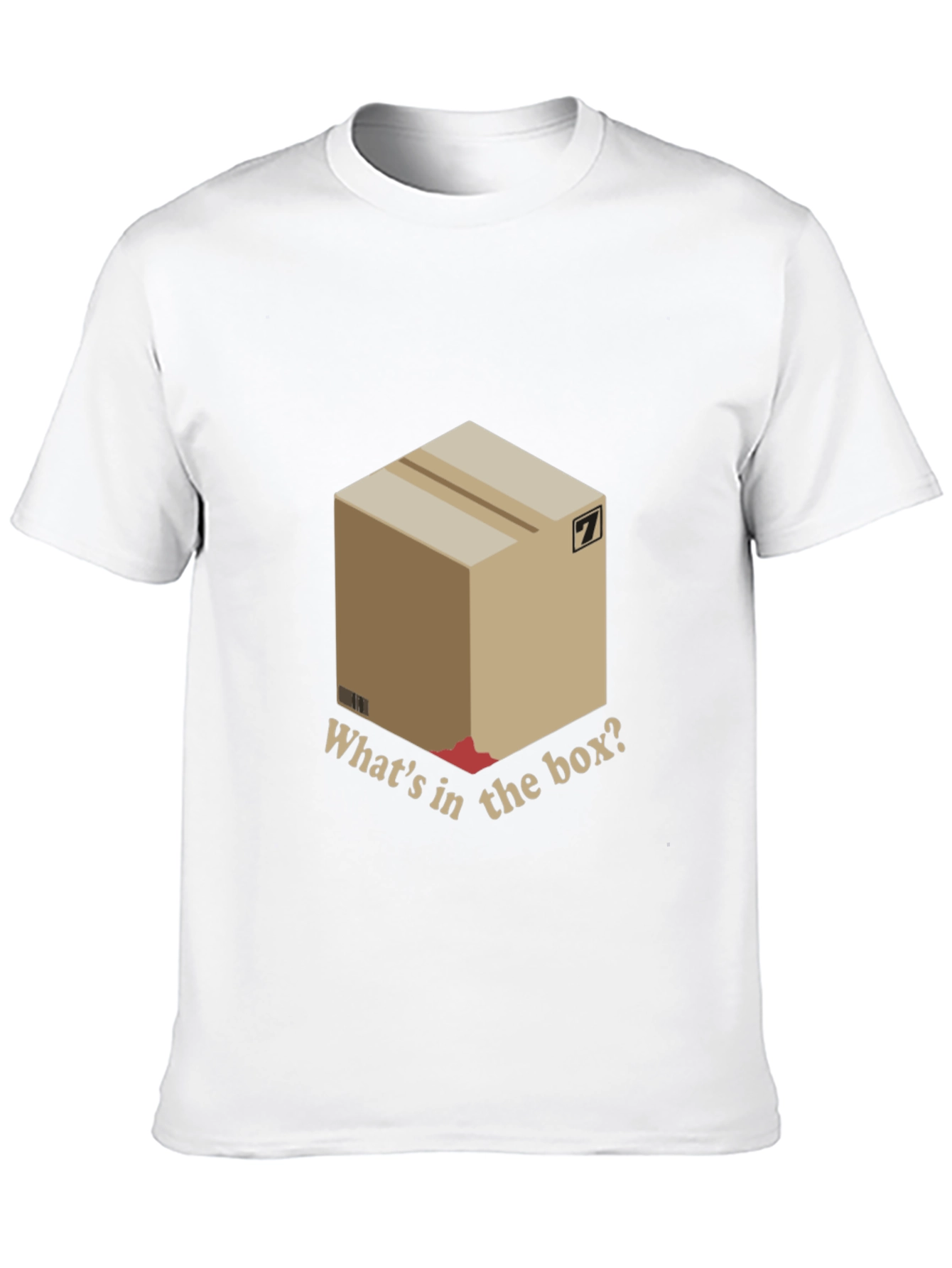 Black Mystery Box Tee - "What's in the Box?" T-Shirt view 10