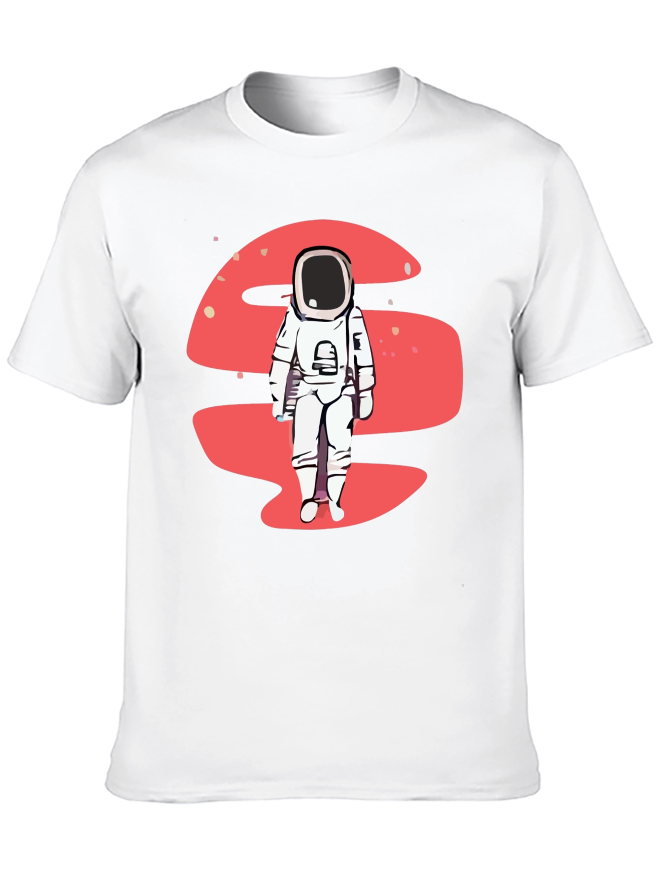 Black Astronaut Graphic Tee - Black Crew Neck view 10