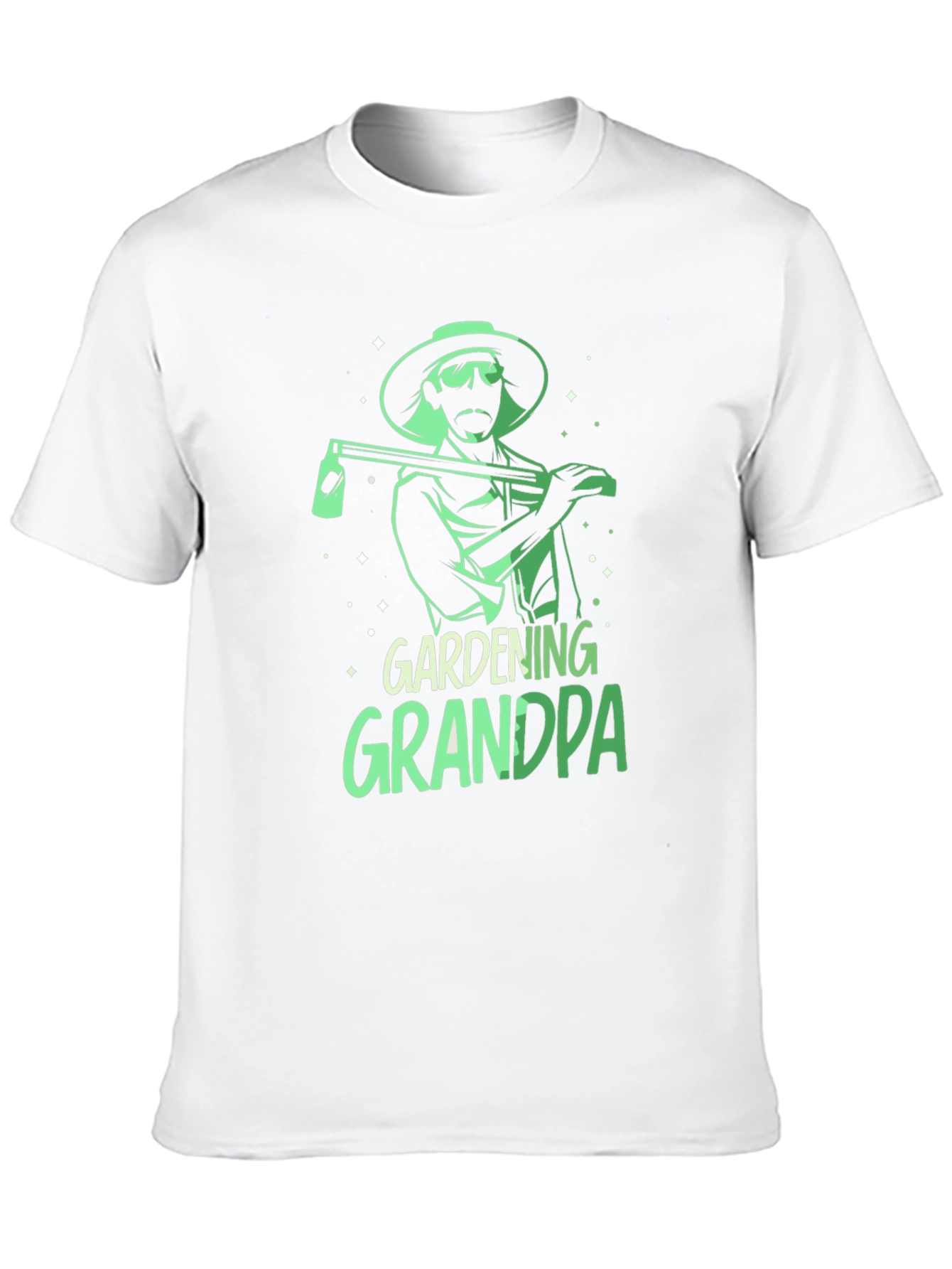 Black Gardening Grandpa T-Shirt - Black, Graphic Tee view 10