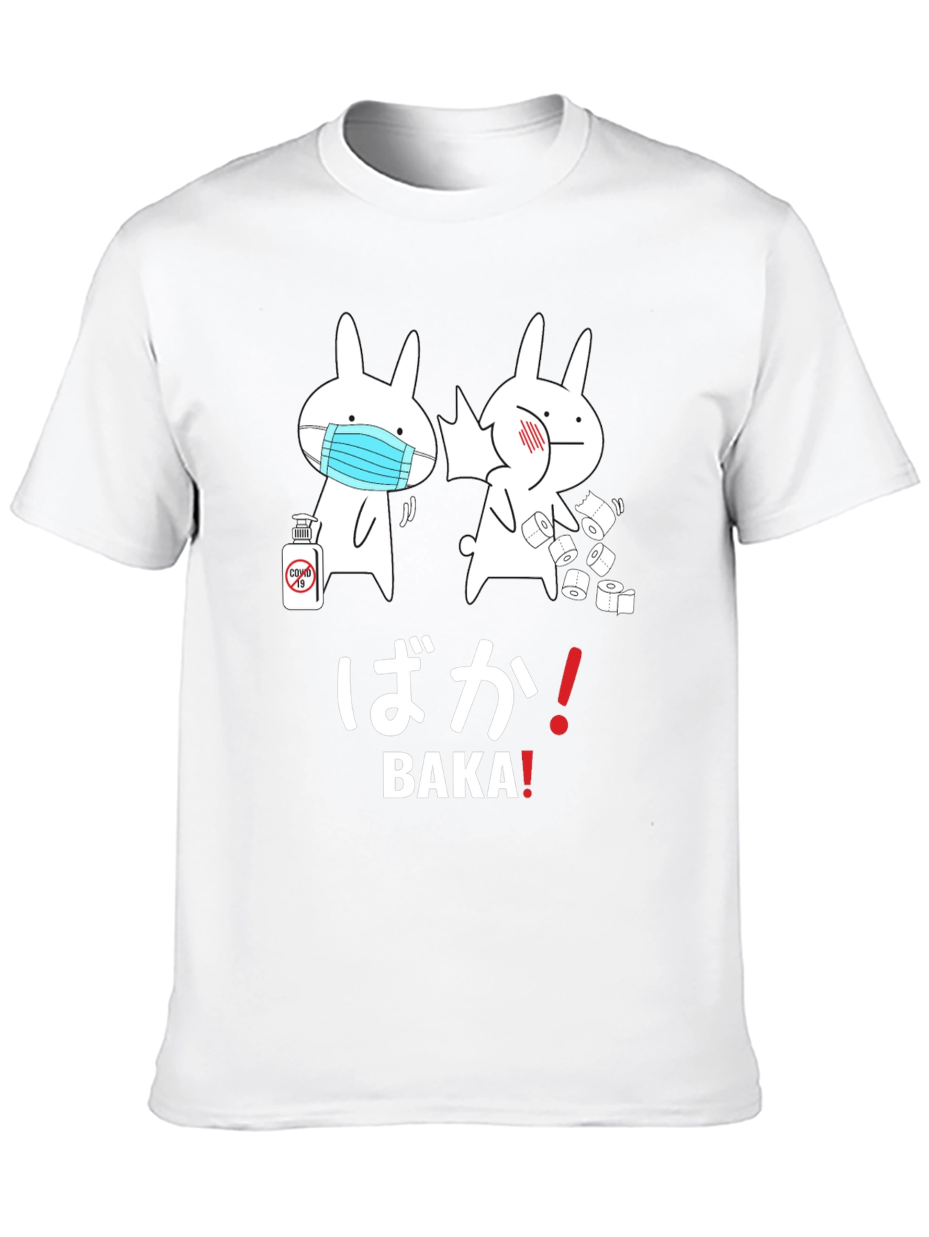 Black Baka! Pandemic Bunny T-Shirt  view 10